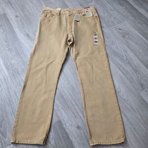 Levi's 501 Original Fit Jeans Mens 33x30 Straight Leg Tan Beige New with Tags